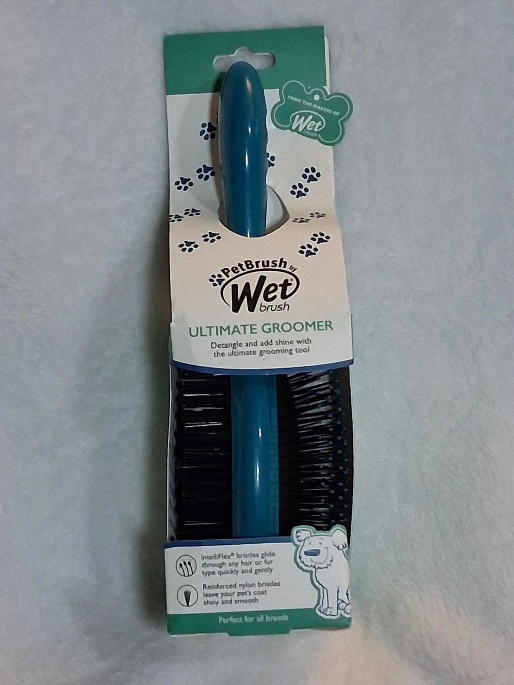 PetBrush Ultimate Groomer & LAMB CHOP Toy Bundle - Blue
